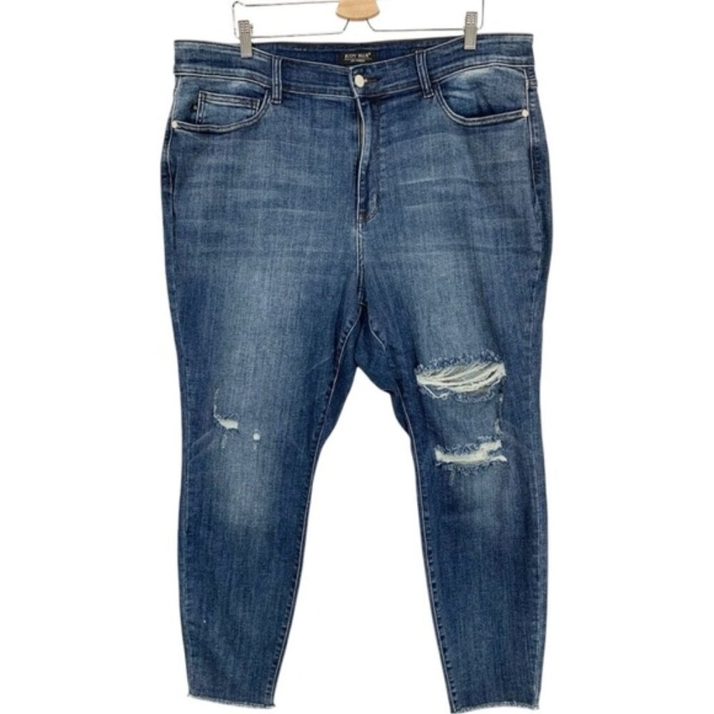 Judy Blue Distressed Skinny Fit Jeans Size 22W